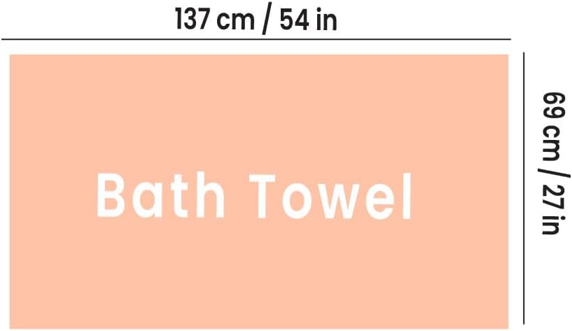 Bath Towels Set of 4 – 100% Cotton, 550 GSM Soft Absorbent Bathroom Towels - ...