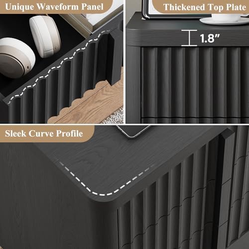 fluted dresser for bedroom, 48" tall 6 drawer, package contents