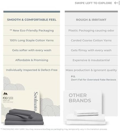 mayfair linen 100% egyptian cotton 2 pack twin, close-up detail