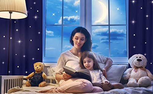 NICETOWN Blackout Curtains for Bedroom, Star Cutout Theme Window Treatments - Image 7