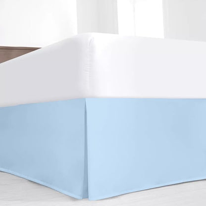 SKY BEDDINGS Luxury Pleated Queen Bed Skirt by SKYBEDDINGS