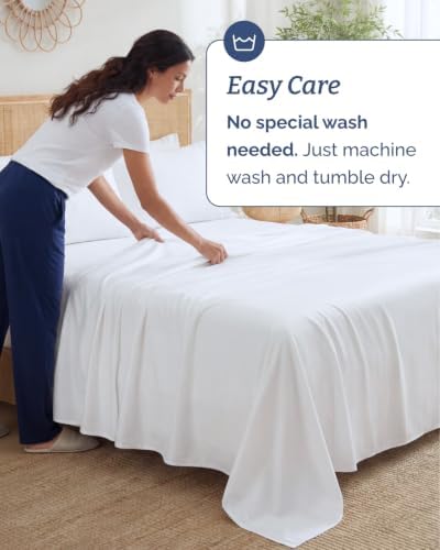 100% rayon derived from bamboo - bamboo sheets, front angle view