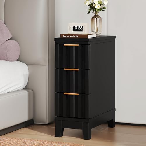 elyken 7.9'' narrow fluted nightstand with 3 drawers, package contents
