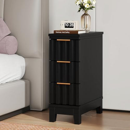 elyken 7.9'' narrow fluted nightstand with 3 drawers, package contents