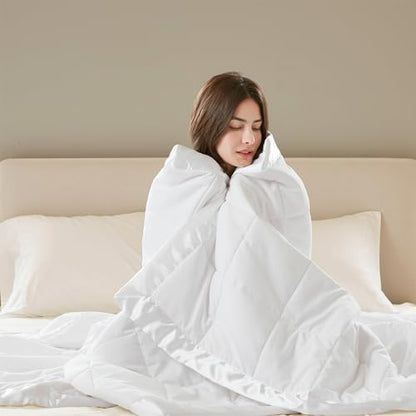 madison park down alternative queen blanket for bed, package contents