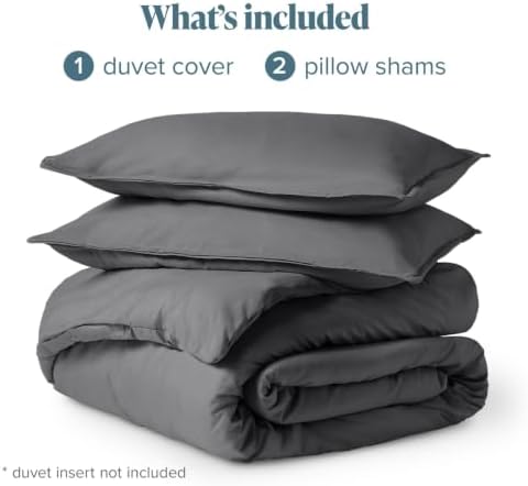 bare home duvet cover set 1800 ultra-soft (queen, view 9