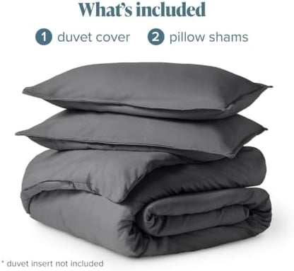 bare home duvet cover set 1800 ultra-soft (queen, view 9