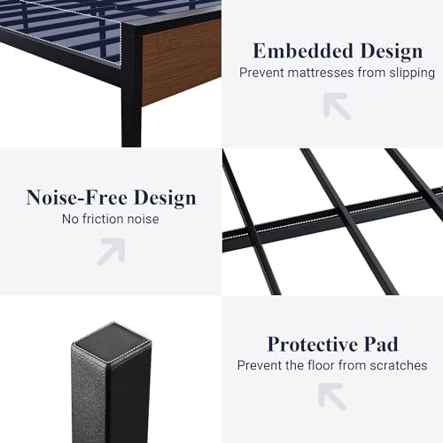 allewie full size bed frame, heavy duty 12, package contents