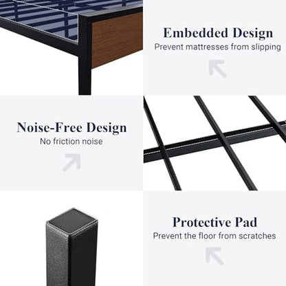 allewie full size bed frame, heavy duty 12, package contents