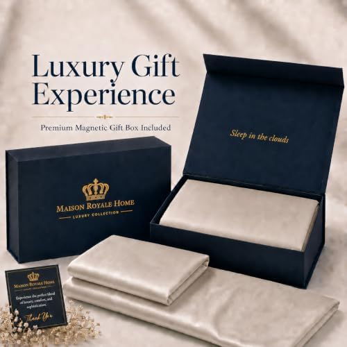 luxury bed sheet set, taupe, queen (u.s. standard), package contents
