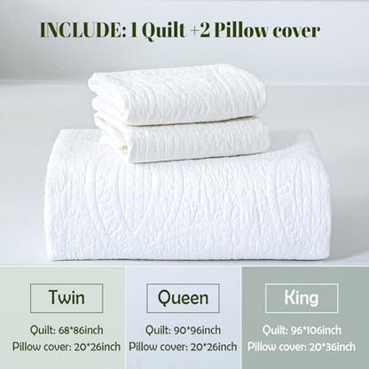 white 100% cotton queen size quilt bedding set, view 9