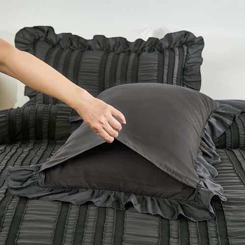 wongs bedding king size comforter,dark grey boho comforter on a desk or shelf
