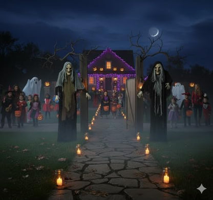 Fun Express Halloween Witches Outdoor Yard Stakes Decor, 3.6ft, 3pc