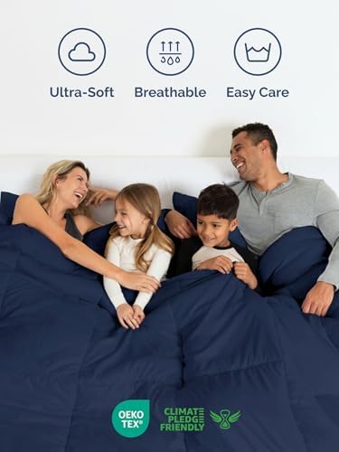 king comforter set - navy blue bedding for showing dimensions