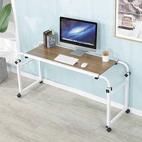 tigerdad adjustable overbed table with wheels, mobile laptop, view 9