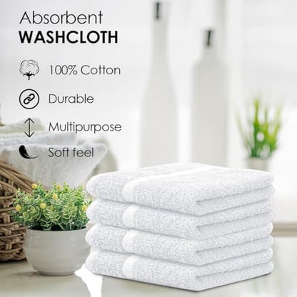 avalon towels cotton washcloths – (pack of 60), package contents