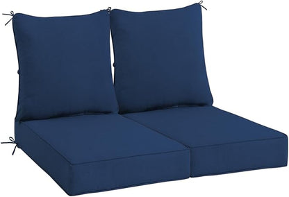 Sundale Outdoor Olefin Deep Seat Cushion Set of 2, Patio Chair Cushion and by SundaleOutdoor