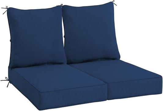 Sundale Outdoor Olefin Deep Seat Cushion Set of 2, Patio Chair Cushion and by SundaleOutdoor