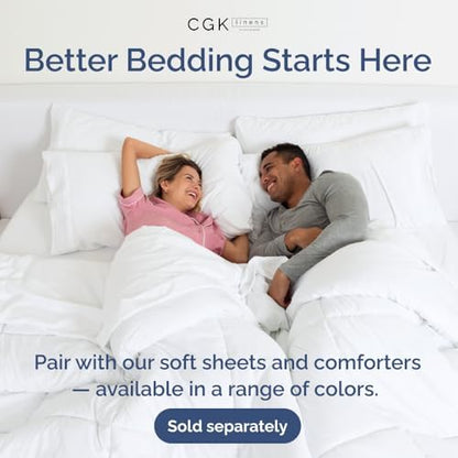 Pleated Bed Skirt Queen Size - 3 Sided Pleated Bed Skirt Queen - Ultra-Soft, Easy Fit with 12 Inch Tailored Drop - Hotel Quality, Wrinkle Free & Fade Resistant - for Women, Men, Kids & Teens - White