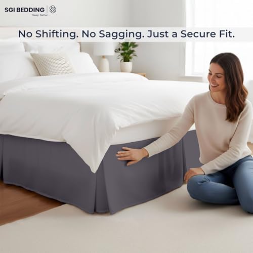 sgi bedding 12 inch drop bed skirt queen, package contents