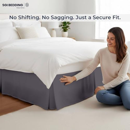 sgi bedding 12 inch drop bed skirt queen, package contents