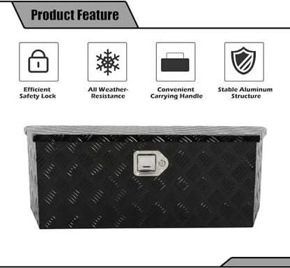 35 inch heavy duty aluminum stripes plated tool, close-up detail
