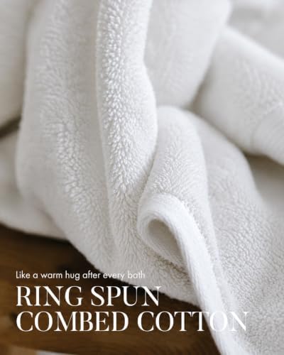 luxury bath towels 4 pack 650 gsm, 34"x56", side view