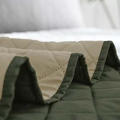 easy-going reversible quilt set full/queen, bedspread with 2, package contents