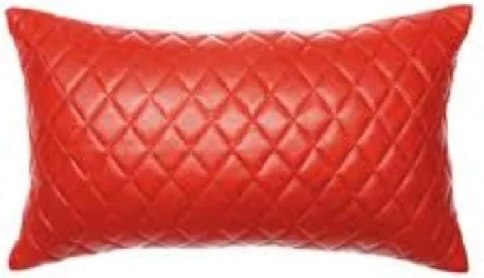 Genuine Leather Quilted Pillow Cover Case by SouthBeachLeather