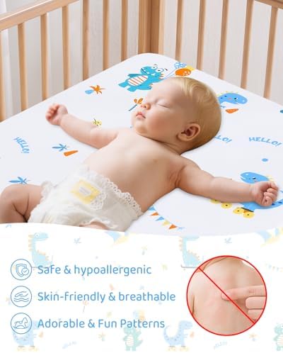 lasoftan Pack and Play Mattress - 38" x 26" Soft Breathable Portabl...