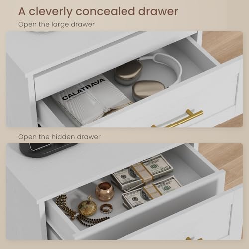 modern nightstands set of 2 with charging station on a desk or shelf