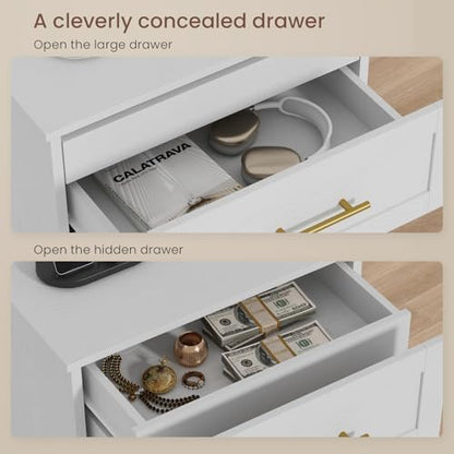 modern nightstands set of 2 with charging station on a desk or shelf