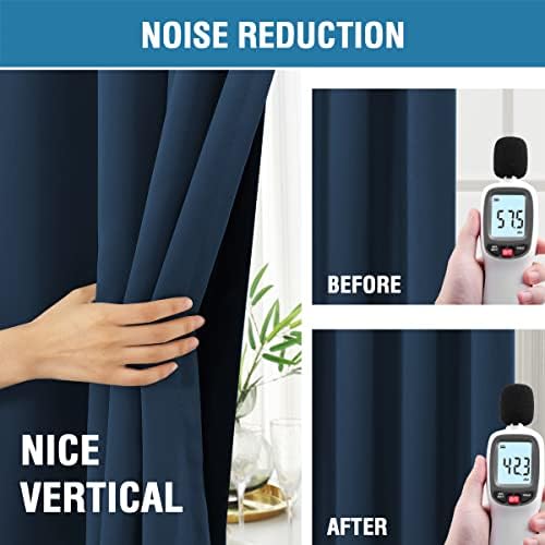 h.versailtex 100% blackout curtains for bedroom with black on a desk or shelf