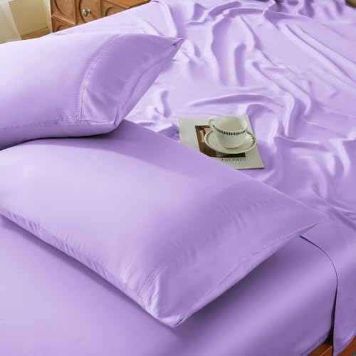 queen size tencel™ lyocell sheet set, 4‑piece eucalyptus, main product view