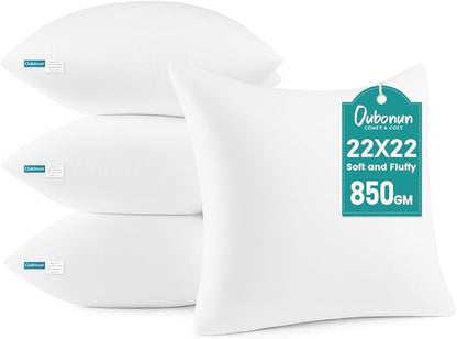 Oubonun 22 x 22 Throw Pillow Inserts by Oubonun