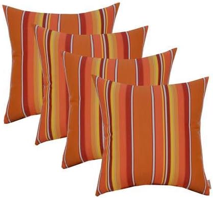 RSH DECOR: Sunbrella Square Throw Pillows Set of 4 | 17" x 17" | Water and by RSHDECOR