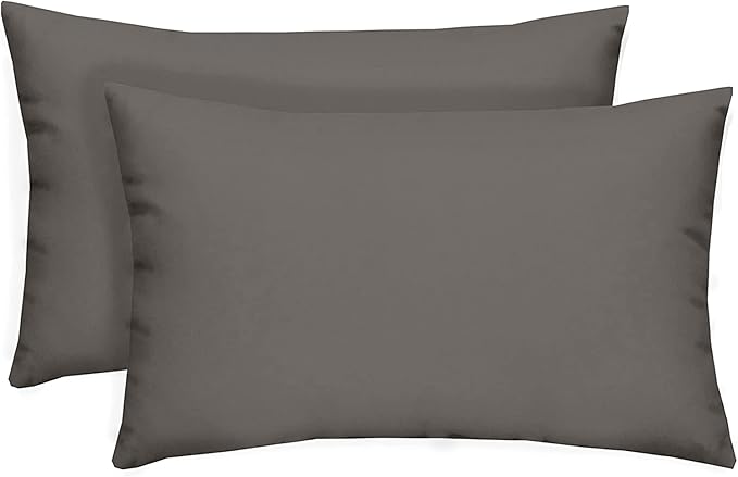 RSH DECOR: Lumbar Throw Pillows Set of 2 | 20” x 12" | All-Weather Spun Fabric by RSHDECOR