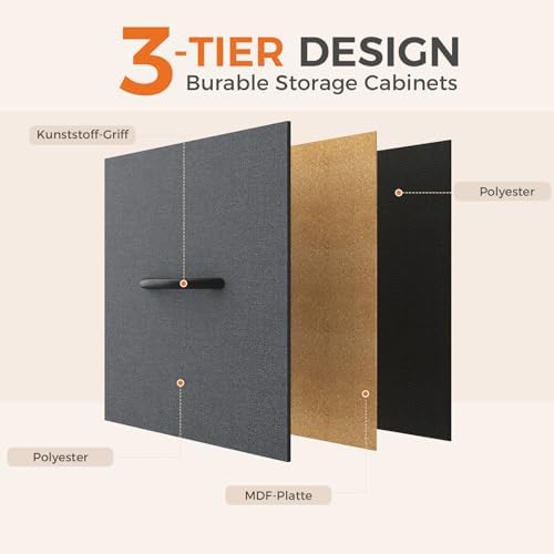 dumos 10 drawer dresser for bedroom, storage organizer, side view