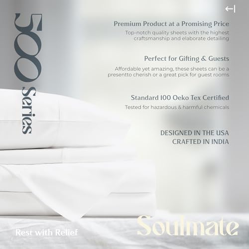 mayfair linen 100% egyptian cotton full sheet set, front angle view