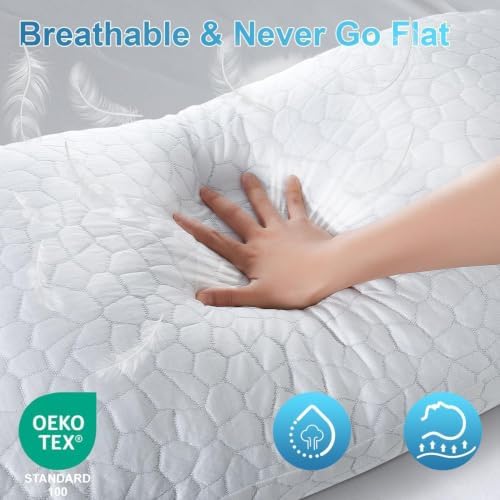 qutool cooling pillow for sleeping, certipur-us shredded memory, package contents
