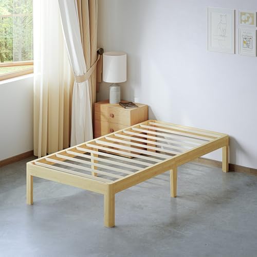 14 inch high bamboo wood heavy duty twin, close-up detail