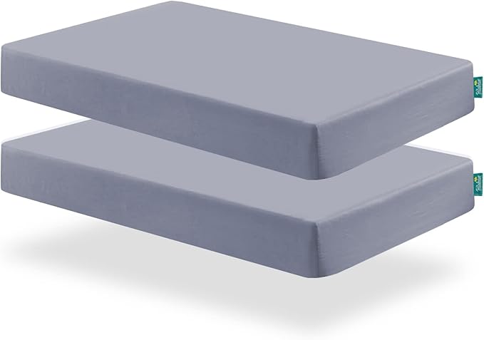 Crib Sheets and Waterproof Crib Mattress Protector 4 Pack Set, Waterproof Crib - Image 4