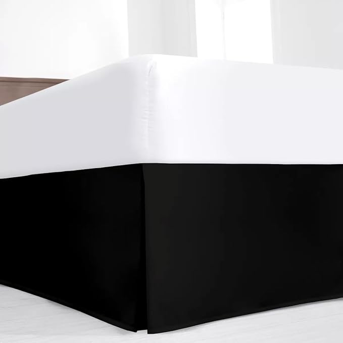 SKY BEDDINGS Luxury Pleated King Bed Skirt by SKYBEDDINGS