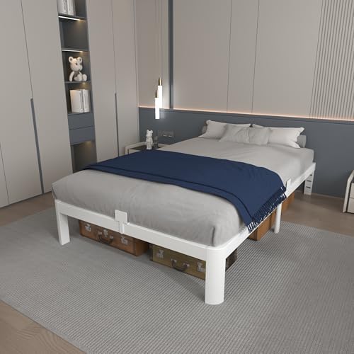 10 inch king bed frame with metal gasket, front angle view