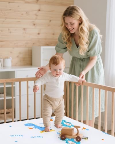 lasoftan Pack and Play Mattress - 38" x 26" Soft Breathable Portabl...