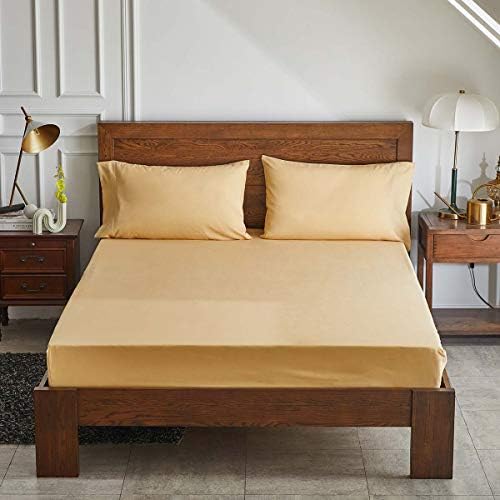 gray comforter sheet set bed in a bag, side view