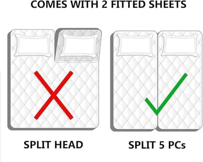 split king sheets sets for adjustable bed, 5, package contents