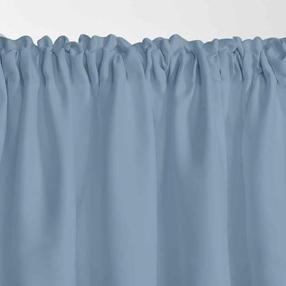 Blue Valances 2 Panels for Windows Kitchen Valance Toppers for Bedroom Living - Image 6
