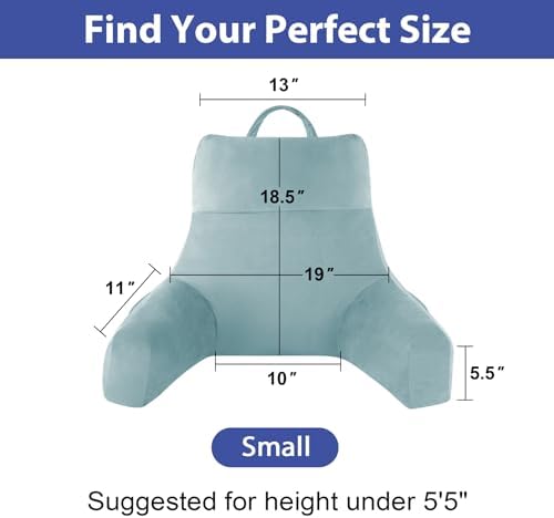 ipynbap reading pillow for bed, back pillow for shown in use
