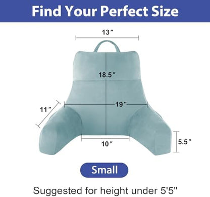 ipynbap reading pillow for bed, back pillow for shown in use